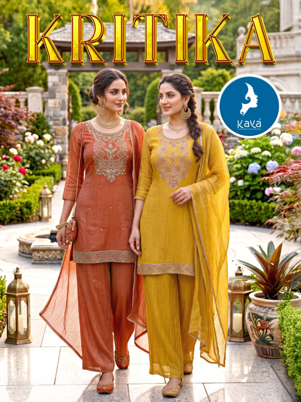 Kritika Kaya Salsa Readymade Plazzo Style Suits Wholesaler India