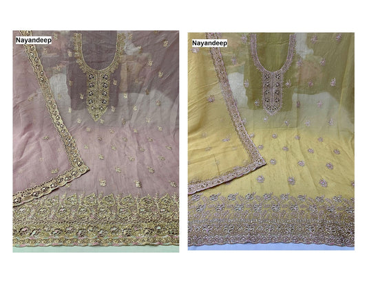 Kritika Nayandeep Rose Gold Salwar Suits Wholesale Price