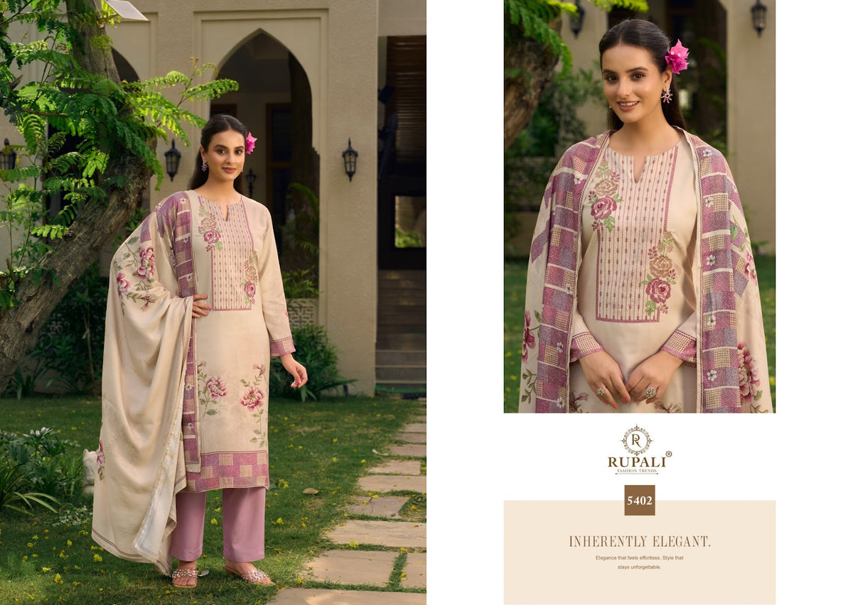 Kritika Rupali Viscose Pashmina Suits Manufacturer Ahmedabad