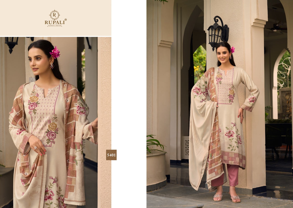 Kritika Rupali Viscose Pashmina Suits Manufacturer Ahmedabad