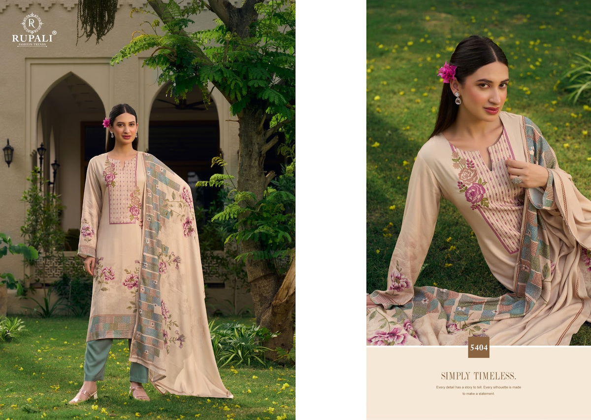 Kritika Rupali Viscose Pashmina Suits Manufacturer Ahmedabad