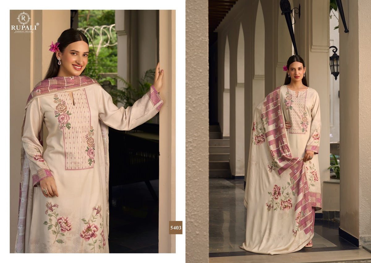 Kritika Rupali Viscose Pashmina Suits Manufacturer Ahmedabad