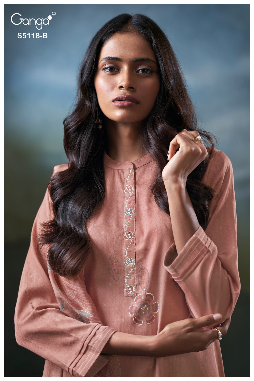 Kritika S5118 Ganga Cotton Satin Pant Style Suits Wholesaler