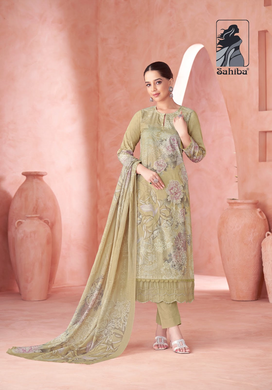 Kritika Sahiba Cotton Lawn Pant Style Suits Supplier Ahmedabad