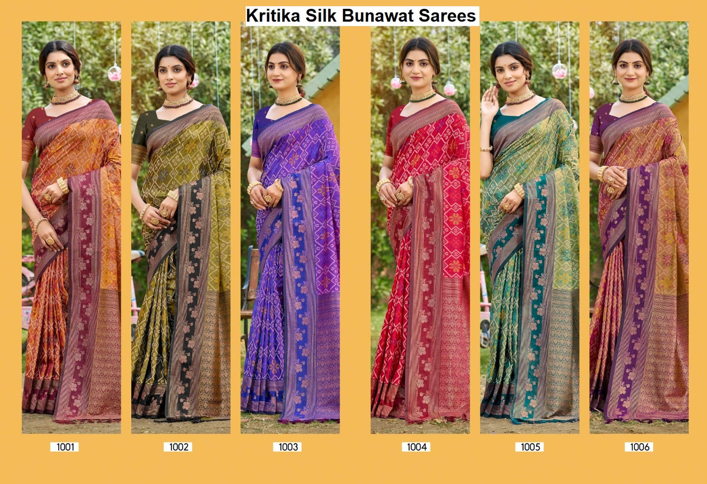 Kritika Silk Bunawat Sarees Supplier Ahmedabad