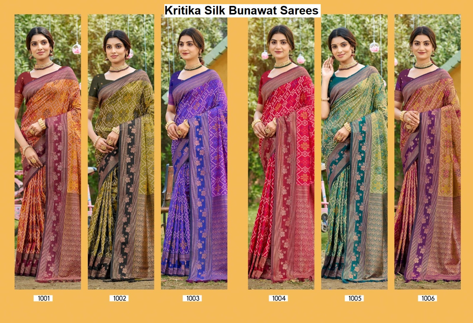 Kritika Silk Bunawat Sarees Supplier Ahmedabad