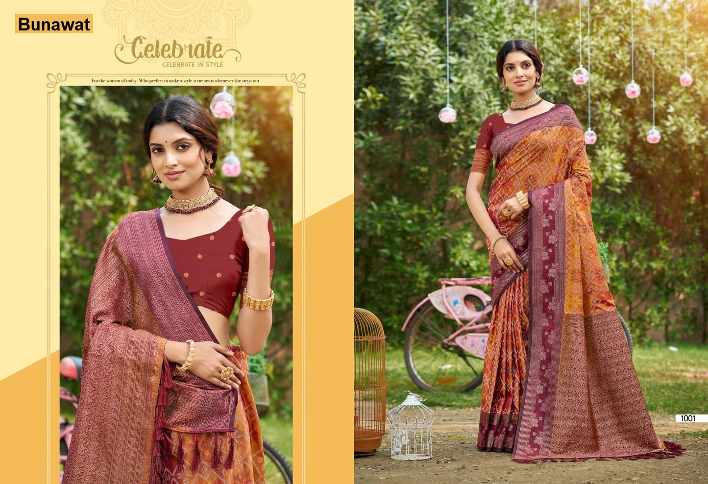 Kritika Silk Bunawat Sarees Supplier Ahmedabad