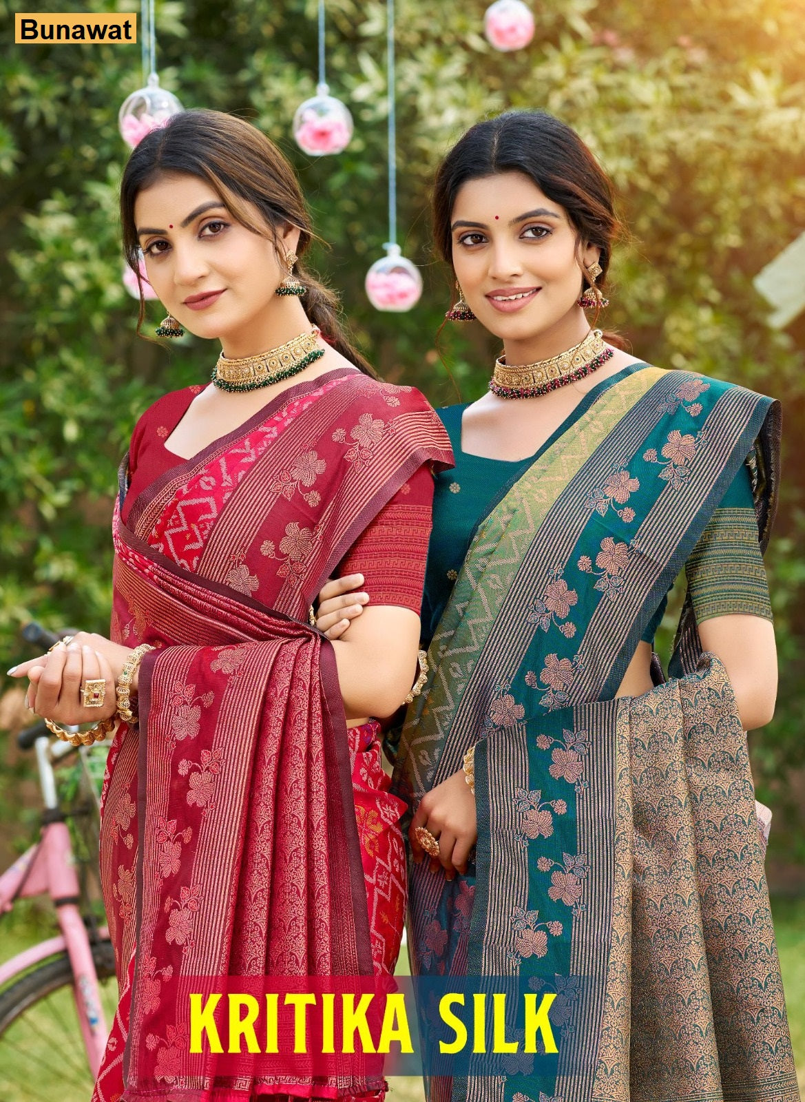 Kritika Silk Bunawat Sarees Supplier Ahmedabad