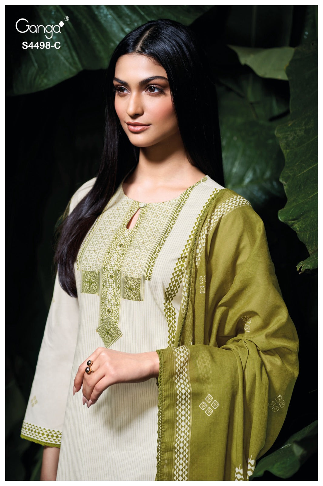 Kritsha 4498 Ganga Cotton Plazzo Style Suits Wholesaler