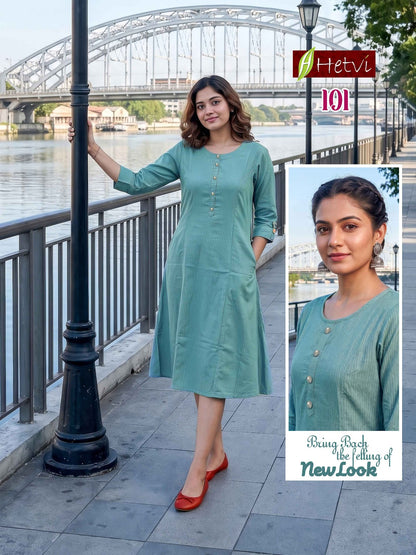 Kritva Hetvi Weaving Kurti With Pocket Wholesaler