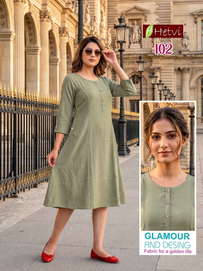 Kritva Hetvi Weaving Kurti With Pocket Wholesaler
