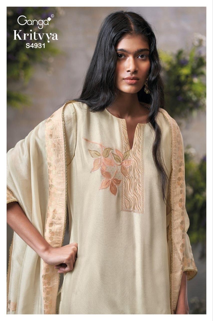 Kritvya S4931 Ganga Viscose Plazzo Style Suits Exporter Ahmedabad