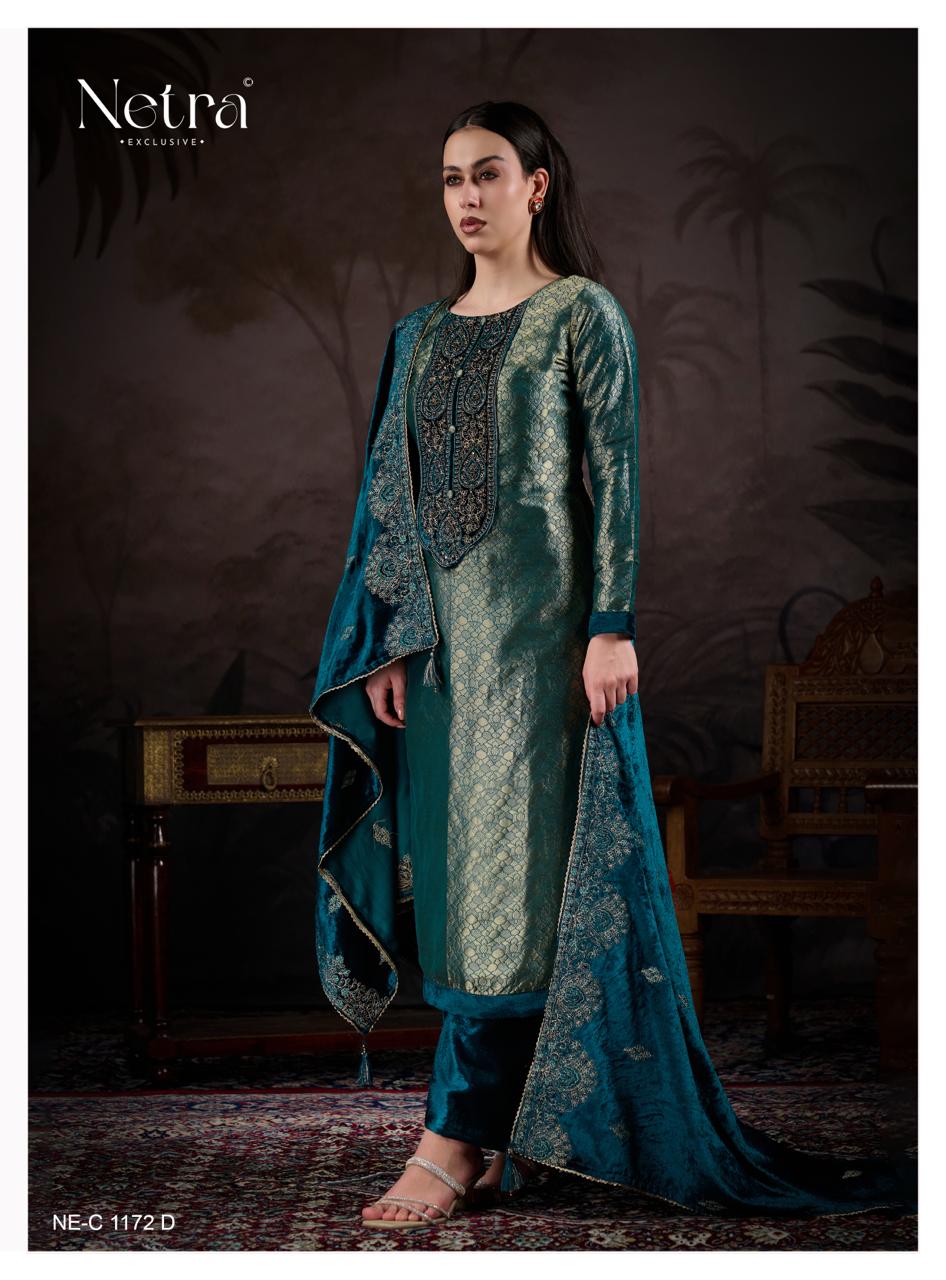 Kriva Netra Velvet Suits Supplier
