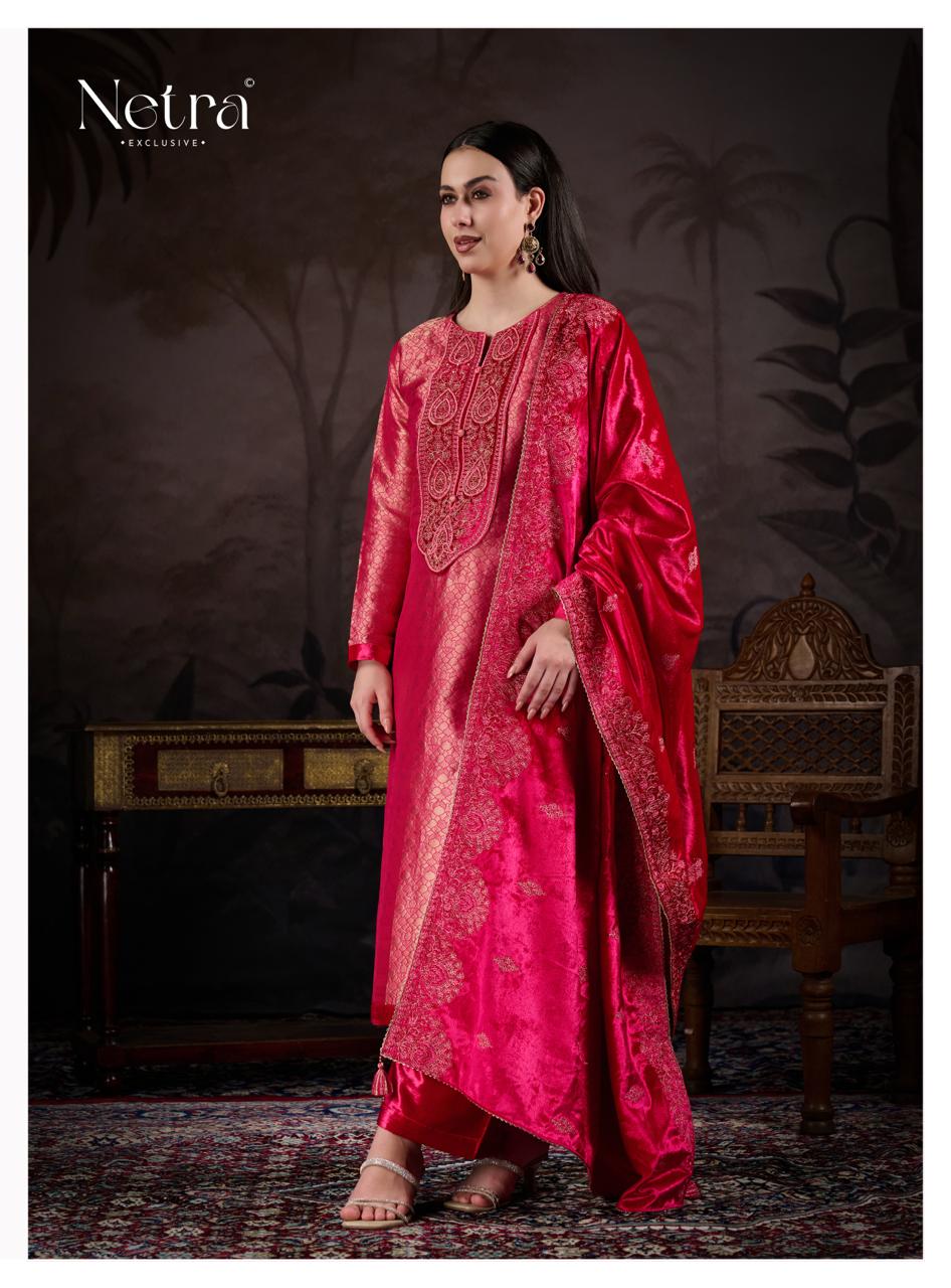 Kriva Netra Velvet Suits Supplier