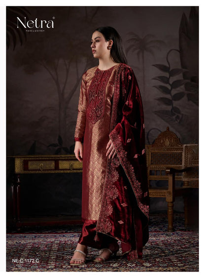 Kriva Netra Velvet Suits Supplier