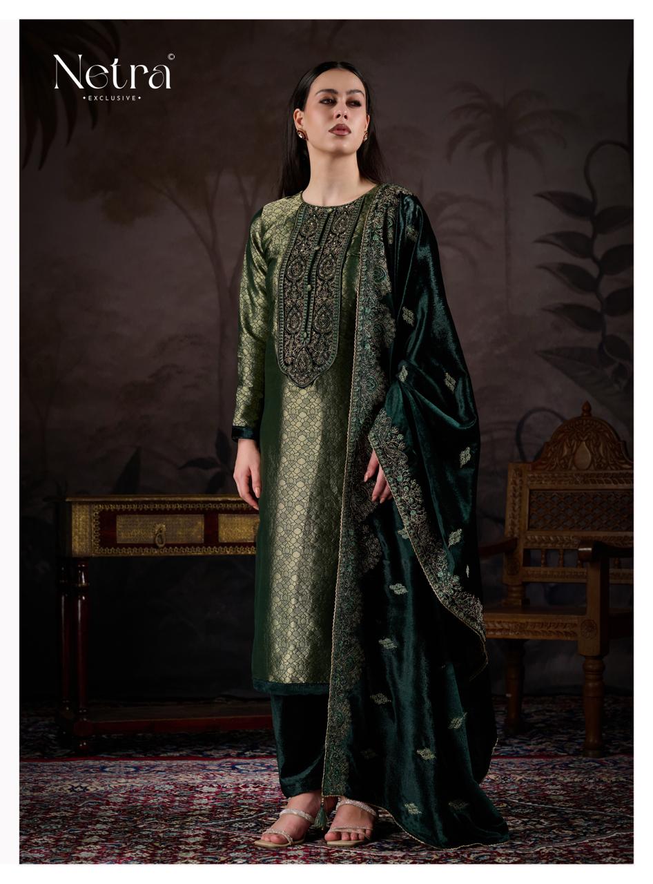 Kriva Netra Velvet Suits Supplier