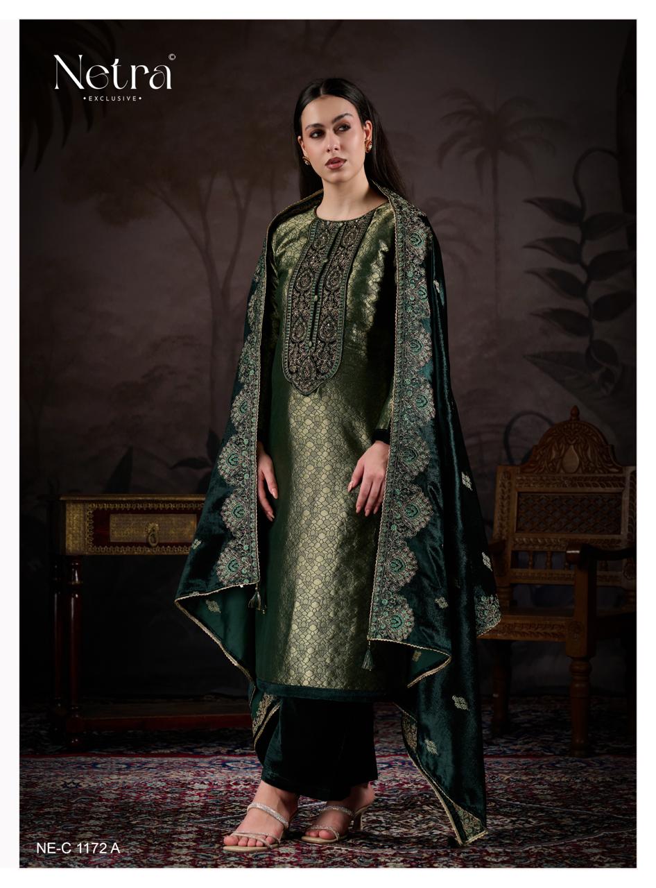 Kriva Netra Velvet Suits Supplier