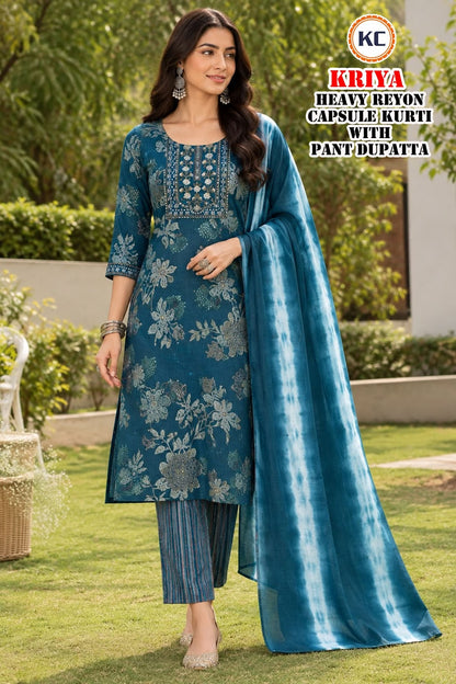 Kriya Vol 28 Kc Capsule Readymade Pant Style Suits Manufacturer India