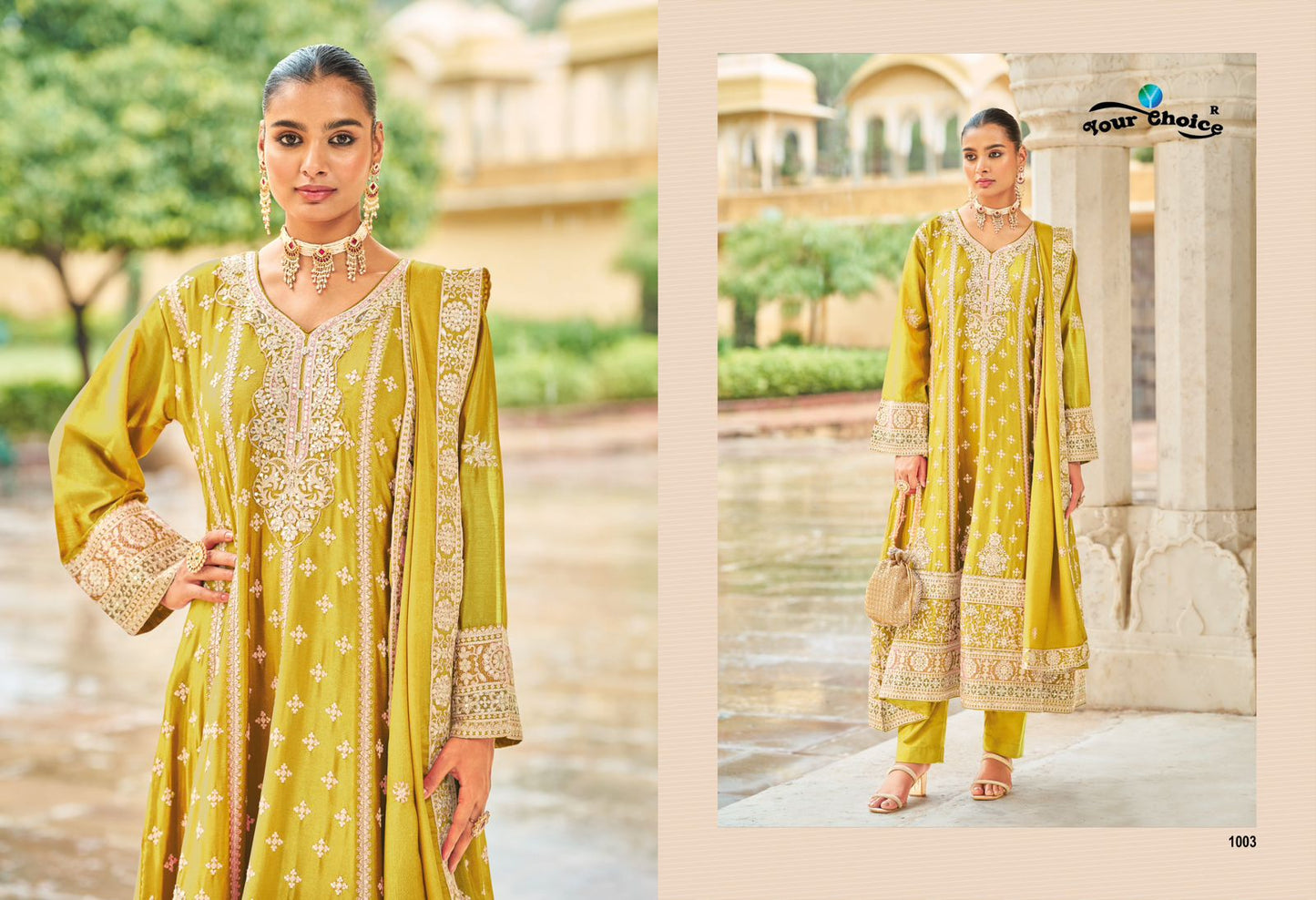 Kronis Your Choice Chinon Pakistani Readymade Suits Supplier Ahmedabad