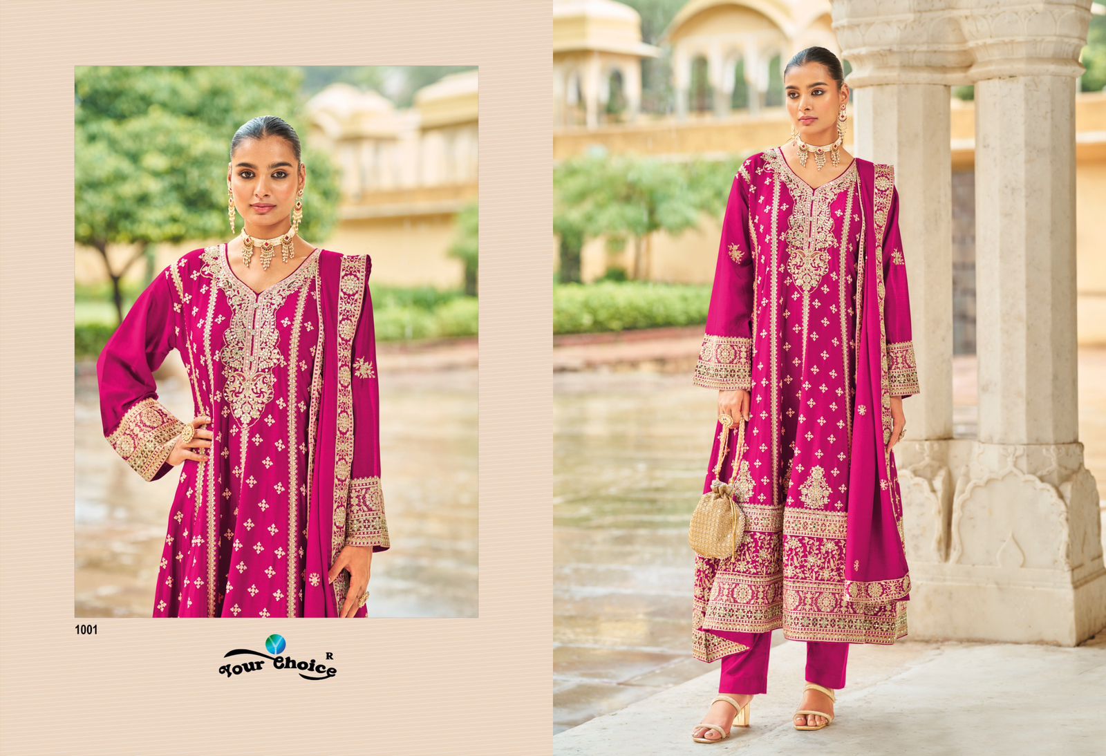 Kronis Your Choice Chinon Pakistani Readymade Suits Supplier Ahmedabad