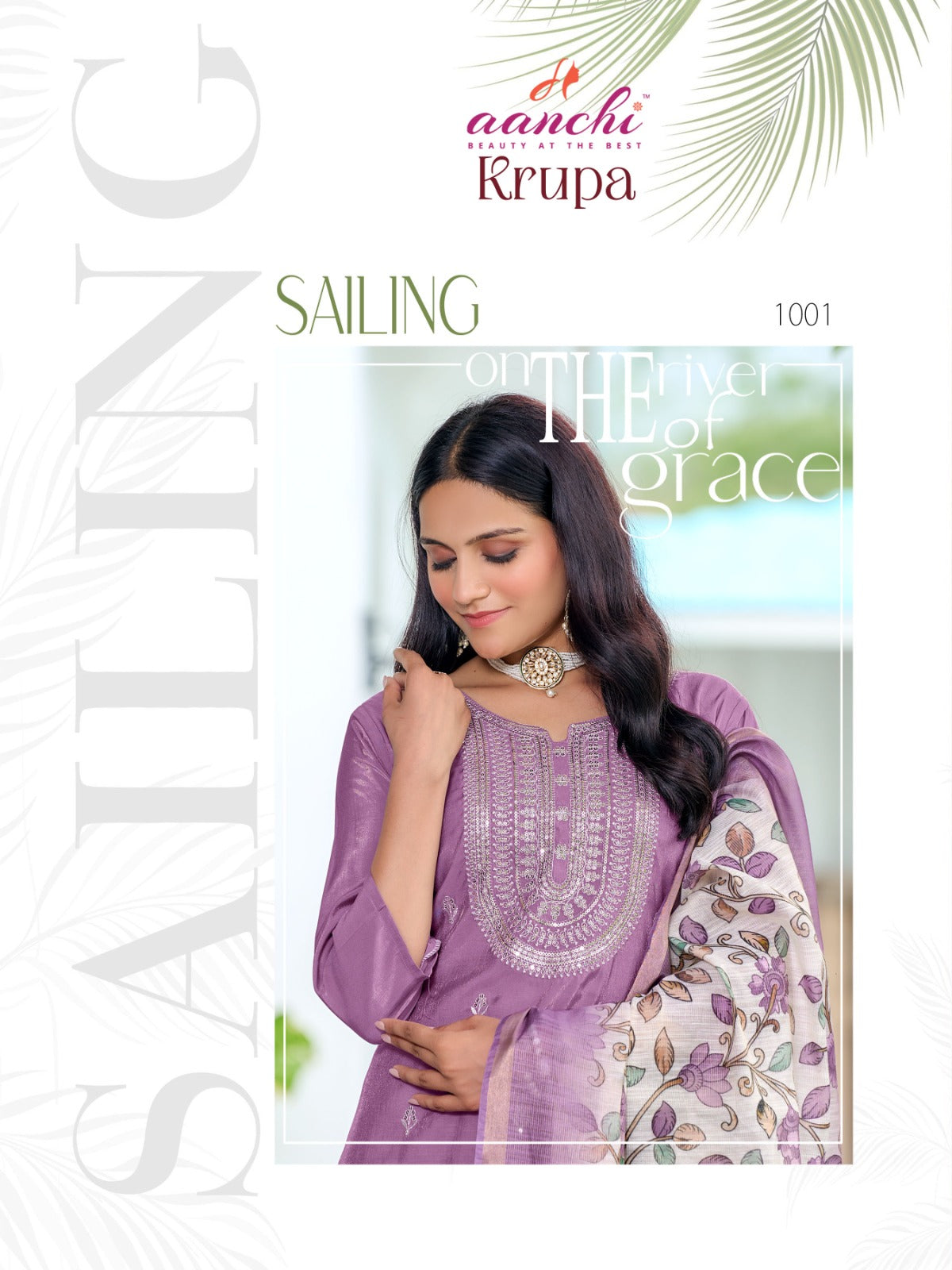 Krupa Aanchi Roman Readymade Pant Style Suits Exporter India