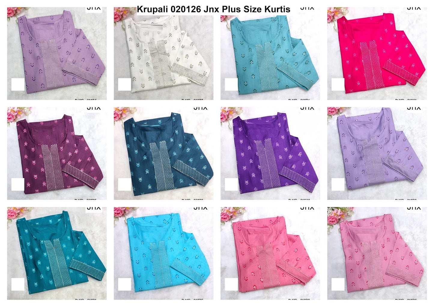 Krupali 020126 Jnx Plus Size Kurtis Wholesaler Ahmedabad
