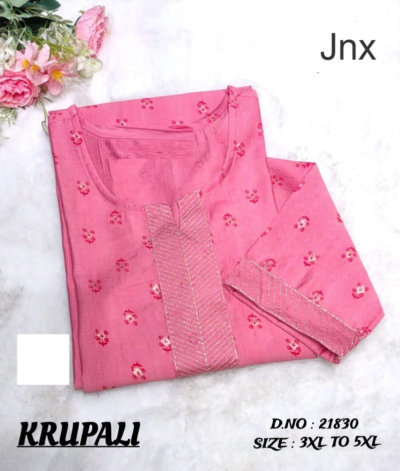 Krupali 020126 Jnx Plus Size Kurtis Wholesaler Ahmedabad