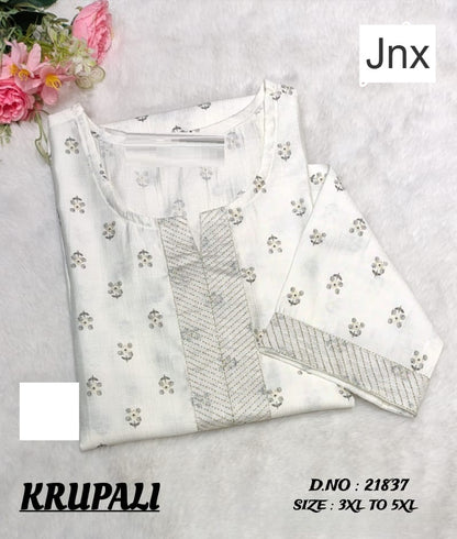 Krupali 020126 Jnx Plus Size Kurtis Wholesaler Ahmedabad