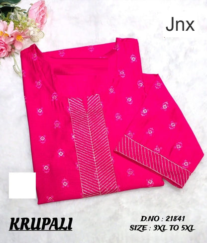 Krupali 020126 Jnx Plus Size Kurtis Wholesaler Ahmedabad