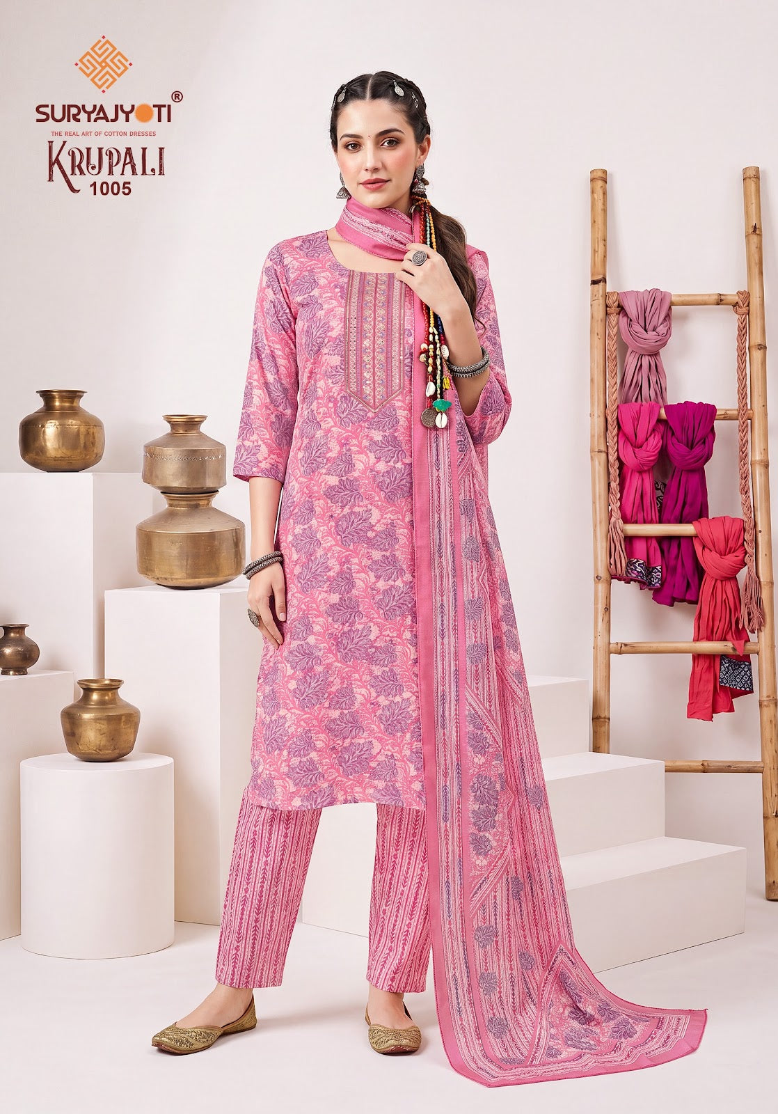 Krupali Vol 1 Suryajyoti Capsule Readymade Pant Style Suits Exporter Gujarat