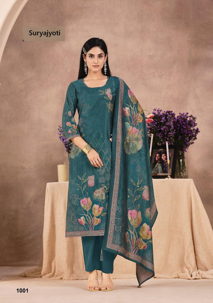 Krushali Vol 1 Suryajyoti Modal Silk Readymade Pant Style Suits Manufacturer