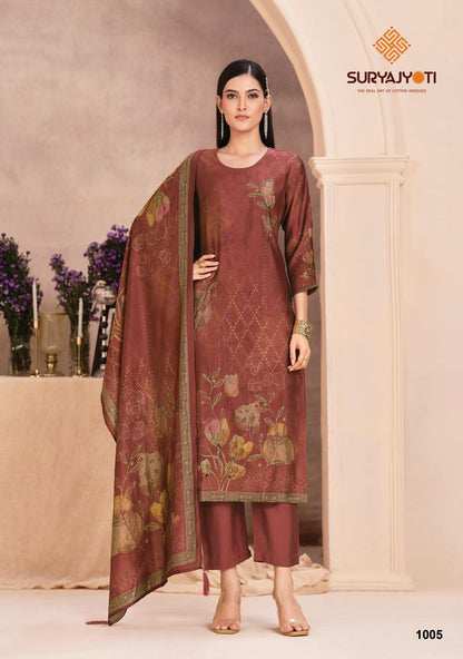 Krushali Vol 1 Suryajyoti Modal Silk Readymade Pant Style Suits Manufacturer