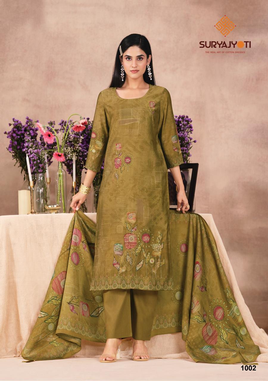 Krushali Vol 1 Suryajyoti Modal Silk Readymade Pant Style Suits Manufacturer