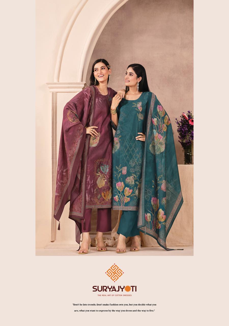 Krushali Vol 1 Suryajyoti Modal Silk Readymade Pant Style Suits Manufacturer