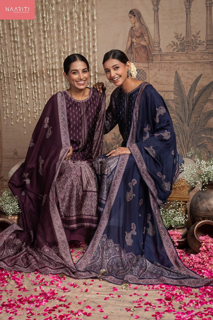 Kruti Naariti Silk Pant Style Suits Supplier Ahmedabad
