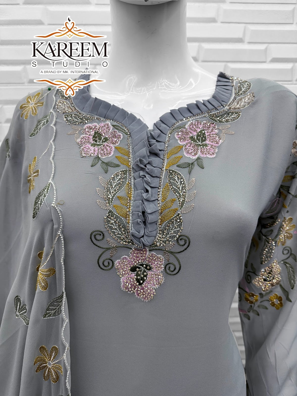 Ks 23 Kareem Studio Georgette Pakistani Readymade Suits Exporter India