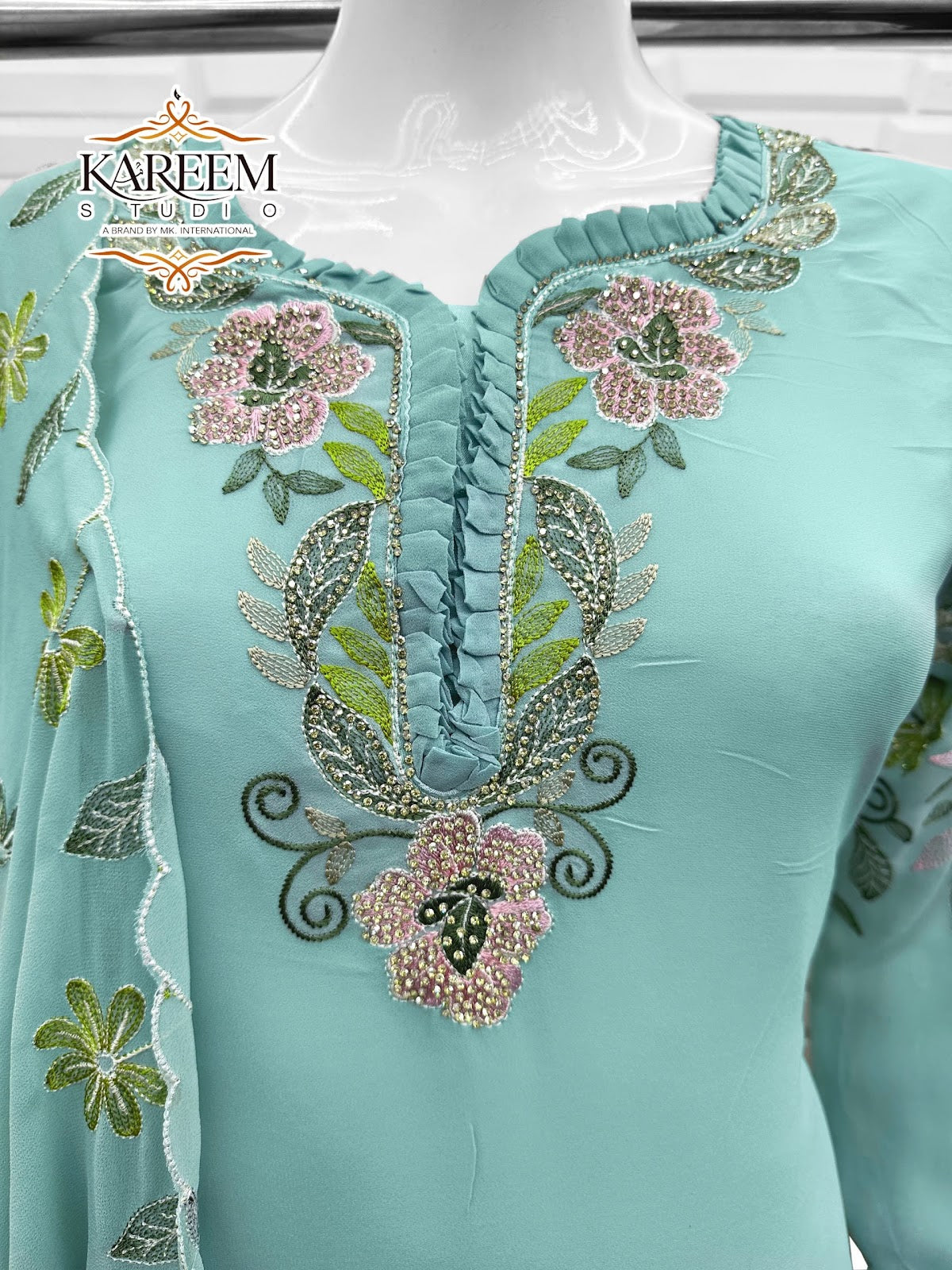Ks 23 Kareem Studio Georgette Pakistani Readymade Suits Exporter India