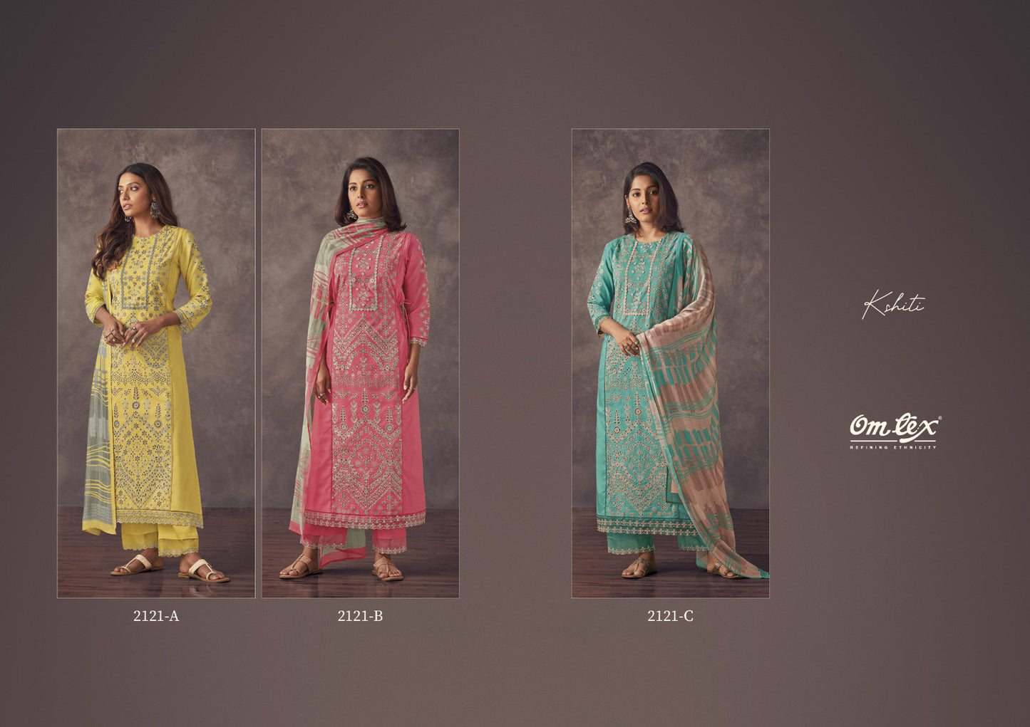 Kshiti Omtex Lawn Cotton Pant Style Suits