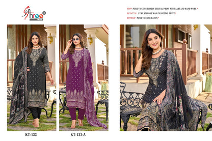 Kt 133 Shree Fabs Muslin Pakistani Salwar Suits Manufacturer