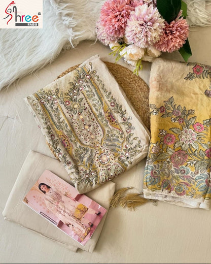 Kt 137 Ab Shree Fabs Viscose Muslin Karachi Salwar Suits Manufacturer Ahmedabad