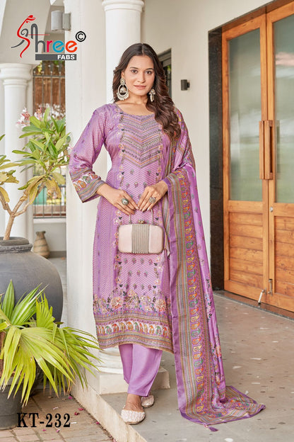 Kt 232 Shree Fabs Pure Viscose Pakistani Salwar Suits Supplier Ahmedabad