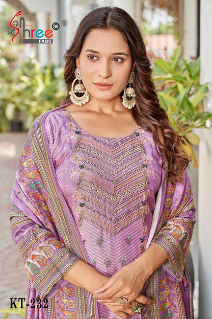Kt 232 Shree Fabs Pure Viscose Pakistani Salwar Suits Supplier Ahmedabad