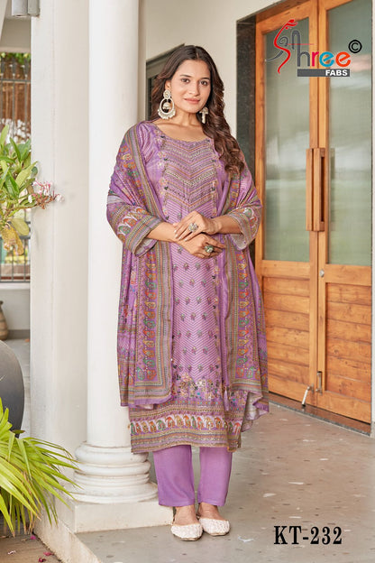 Kt 232 Shree Fabs Pure Viscose Pakistani Salwar Suits Supplier Ahmedabad