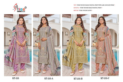 Kt 235 Shree Fabs Pure Viscose Pakistani Salwar Suits Wholesale