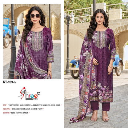 Kt 239 Shree Fabs Pure Viscose Pakistani Salwar Suits Manufacturer India