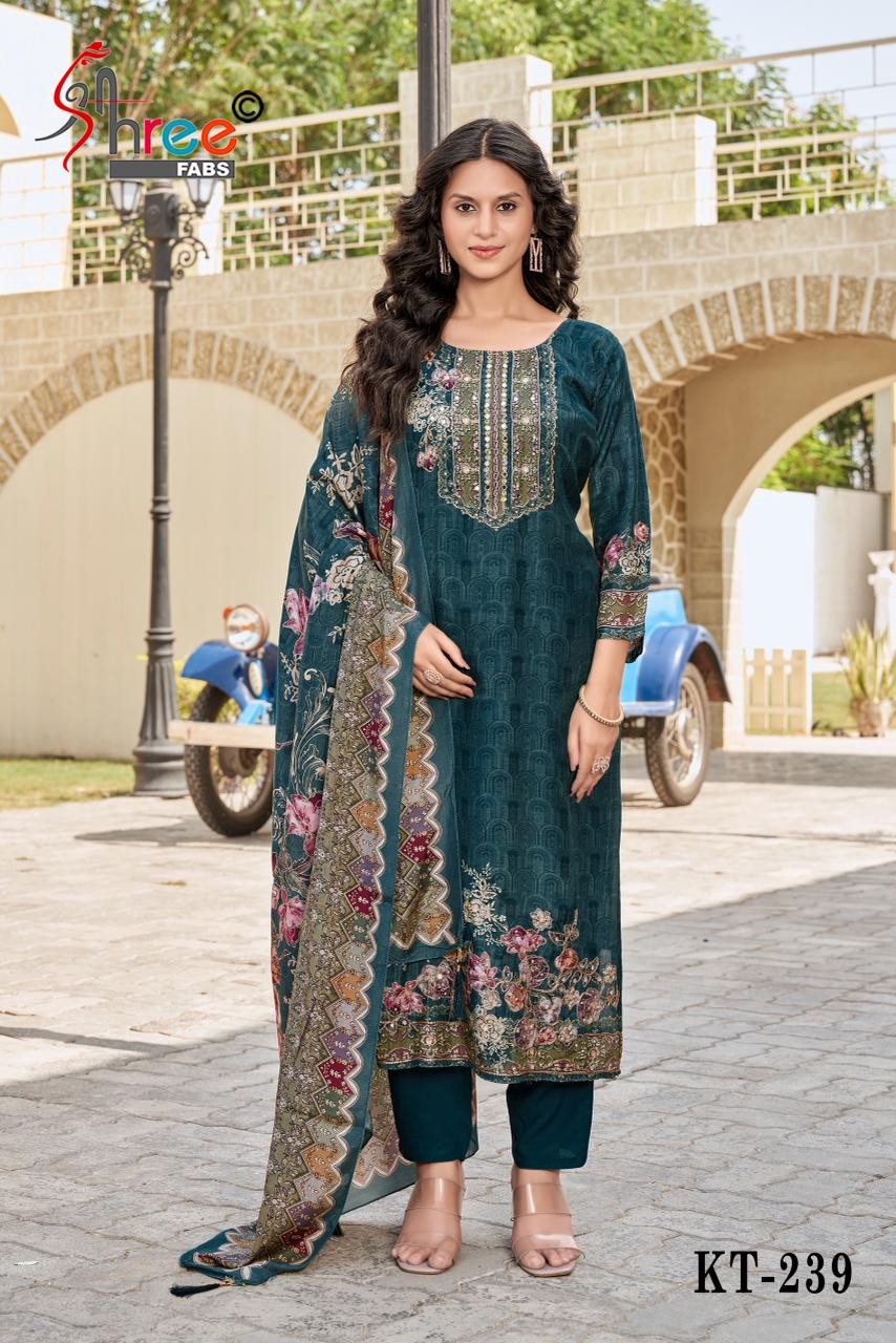 Kt 239 Shree Fabs Pure Viscose Pakistani Salwar Suits Manufacturer India