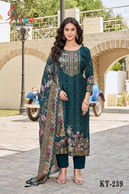 Kt 239 Shree Fabs Pure Viscose Pakistani Salwar Suits Manufacturer India