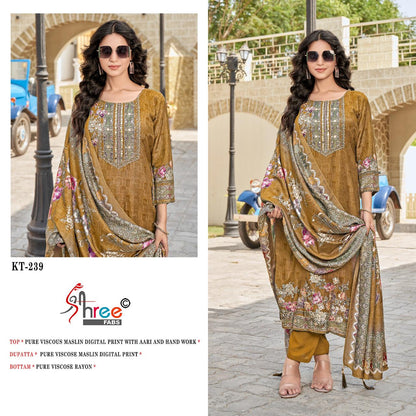 Kt 239 Shree Fabs Pure Viscose Pakistani Salwar Suits Manufacturer India