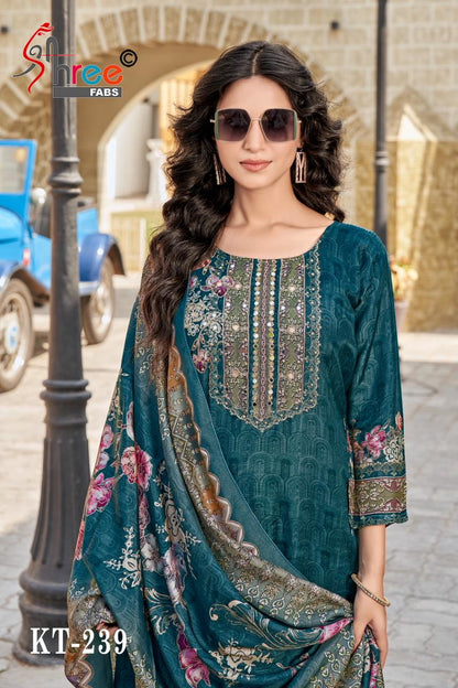 Kt 239 Shree Fabs Pure Viscose Pakistani Salwar Suits Manufacturer India