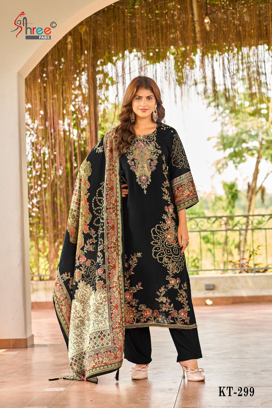 Kt 299 Shree Fabs Pure Viscose Muslin Pakistani Salwar Suits Exporter Ahmedabad